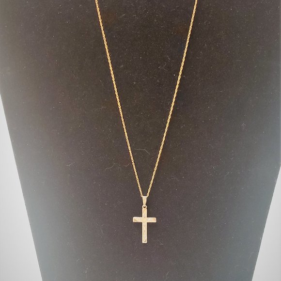 Jewelry Small Gold Cross Necklace Poshmark